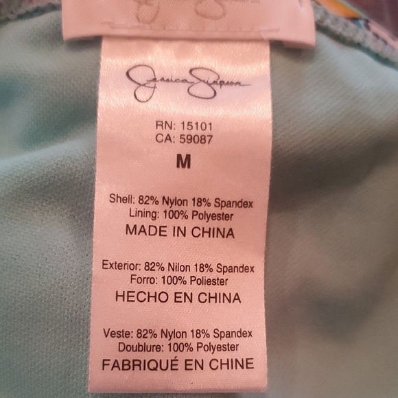 Jessica Simpson Multi Colred Bikini Bottom. Size Medium. - Picture 5 of 5